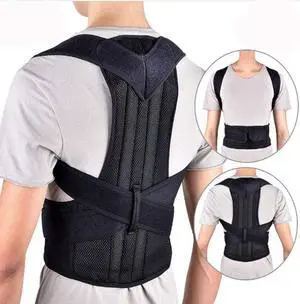 Posture Corrector Back and Shoulder Support Clavicle Support Back Straightener Brace Trainer for Lower and Upper Back Pain Relief Improves Postures