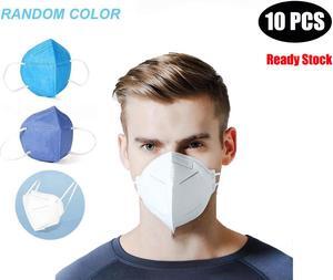 10PCS Random Color 4-Layer Face Mask High Quality Anti-Dust / Anti-Fog Face Mouth Respirator Windproof PM 2.5 Mask