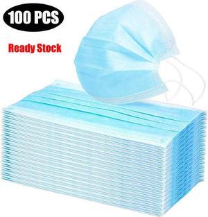 100PCS Disposable Face Mask Mouth Mask protective Face Cover Dental Industrial Mouth Cover Ear Loop