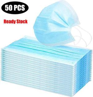 50PCS Disposable Face Mask Mouth Mask protective Face Cover Dental Industrial Mouth Cover Ear Loop