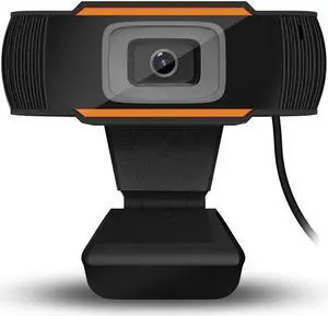 HD 720P USB Webcam Built-in Noise Reduction Microphone Stream Webcam Laptop USB PC Webcam Flexible Rotatable Clip Video Web Camera for Calling Conferencing Live Streaming Widescreen Webcam