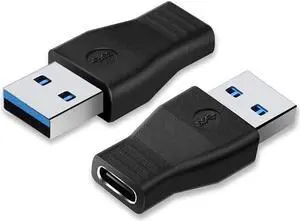 USB C to USB 3.0 Adapter 2-Pack USB 3.1 Type C Female to USB 3.0 A Male Adapter Converter Support Data Sync and Charging