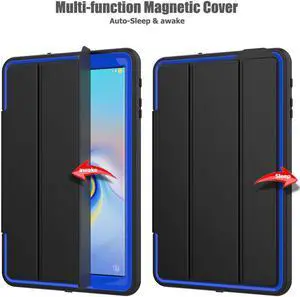 Galaxy Tab A 10.5 2018 SM-T590/T595 Case Heavy Duty Three Layer Smart Protective with Auto Sleep/Wake & Built-in Screen Protector for Samsung Tab A 10.5 2018 SM-T590/T595