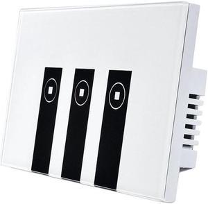 WiFi Smart Alexa Light Switch, 3 Gang Touch Wall Plate Light Switch Panel