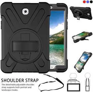 Galaxy Tab S2 9.7 Case Werleo Full-Body Shockproof Anti-Slip Protective Case with 360 Degrees Rotatable Kickstand Hand Strap & Shoulder Strap for Samsung SM-T810 SM-T815 SM-T813 Tablet Cover