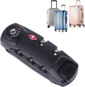 3 Digit TSA Secure Combination Padlock Lock For Luggage Suitcase Travel Code Lock