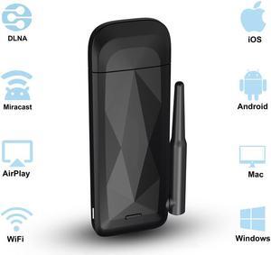 2.4G/5G Wireless Display Dongle, WiFi Portable WLAN Display Receiver, 1080P HDMI Screen Mirroring Adapter Support Airplay DLNA Miracast for iOS/Android Smartphones/Windows/Mac/Laptop