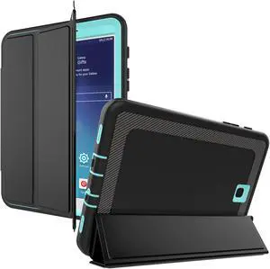 Galaxy Tab S2 8.0 Case Cover Heavy Duty Three Layer Smart Protective with Auto Sleep Wake & Built-in Screen Protector for 2015 Samsung Galaxy Tab S2 8.0 SM-T710 T715 T713 Case