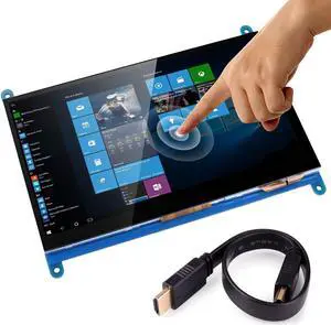 WERLEO 7 Inch Capacitive Touch Screen TFT LCD Display HDMI Module 800x480 for Raspberry Pi 3 2 Model B and RPI 1 B+ A BB Black PC Various Systems