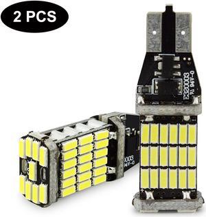 Werleo 2pcs 1000 lumens Extremely Bright Canbus Error Free 921 912 T10 T15 SMD 4014 45pcs Chipsets LED Bulbs For Backup Reverse Lights White 6000K CBT15-45D-4014W-2