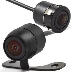Waterproof IP68 Backup Reverse Camera Car Rear View Night Vision Camera Universal Color CMOS Back up Parking HD Front View Camera 2 Installation Options- Mirror Image/Guidelines Switching
