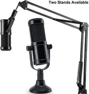 Werleo Desktop Condenser Mic Set Professional Studio Microphone for Recording Cardioid Condenser PC Mic Comes with Miniature Stand and Adjustable Mic Stand