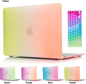 MacBook Pro 15 inch Case Werleo Rainbow Colorful Rubberized Hard Case Cover and Keyboard Cover Compatible with Apple Old Generation MacBook Pro 15" with DVD DRIVE Model A1286