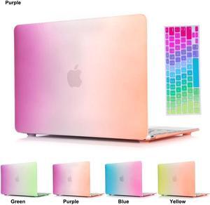 Werleo MacBook Pro 15 inch Case 2018 2017 2016 Release Model A1990 A1707 Matte Rainbow Colorful Hard Case Shell Cover and Keyboard Cover for Apple MacBook Pro 15" with Touch Bar and Touch ID
