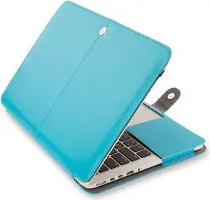 WERLEO PU Leather Protective Case For MacBook Pro Retina 15 Inch No CD-ROM Model A1398 Premium Quality Book Folio Protective Cover Sleeve