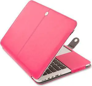 WERLEO PU Leather Protective Case For MacBook Pro Retina 15 Inch No CD-ROM Model A1398 Premium Quality Book Folio Protective Cover Sleeve