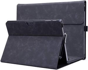 Werleo Microsoft Surface Pro 6 case Pro 5 case Pro 4 case with Built-in Pen Holder Business Cover Smart Leather Folio Stand Cover For Microsoft Surface Pro 6 Surface Pro 2017 Surface Pro 4