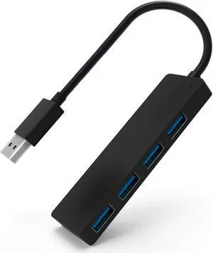 USB Hub WERLEO 4 Port USB 3.0 Hub Ultra Slim Portable Data Hub Applicable for iMac Pro MacBook Air Mac Mini / Pro Surface Pro Notebook PC Laptop USB Flash Drives and Mobile HDD