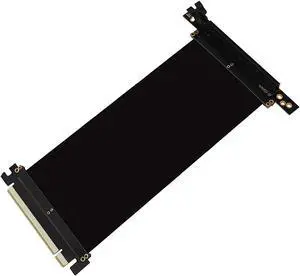 WERLEO FD R6 case New PCI Express PCIe 3.0 16x Flexible Cable Card Extension Port Adapter High Speed Riser Card,Vertical GPU Riser Cable -  20cm 90 Degree