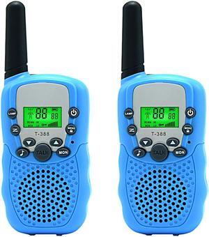 Kids Walkie Talkie Two Ways Radio Toy Walkie Talkie for Kids 3 Miles Range 22 Channels Built in Flash Light FRS GMRS Handheld Mini Walkie Talkie for Outdoor Adventures Camping Hiking - 2 Packs