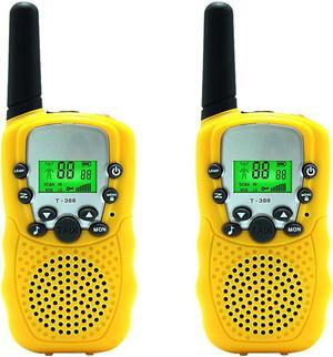 Kids Walkie Talkie Two Ways Radio Toy Walkie Talkie for Kids 3 Miles Range 22 Channels Built in Flash Light FRS GMRS Handheld Mini Walkie Talkie for Outdoor Adventures Camping Hiking - 2 Packs