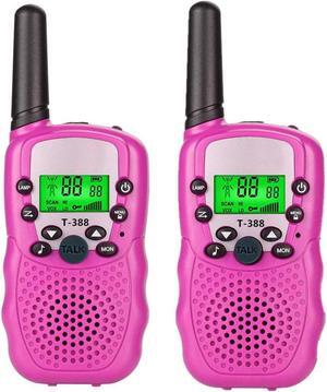 Kids Walkie Talkie Two Ways Radio Toy Walkie Talkie for Kids 3 Miles Range 22 Channels Built in Flash Light FRS GMRS Handheld Mini Walkie Talkie for Outdoor Adventures Camping Hiking - 2 Packs