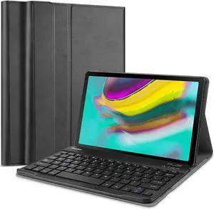 Werleo Galaxy Tab S5e 2019 Keyboard Case T720 T725 Slim Shell Lightweight Cover with Magnetically Detachable Wireless Keyboard for Galaxy Tab S5e 10.5 Inch SM-T720 (Wi-Fi) SM-T725 (LTE) Black