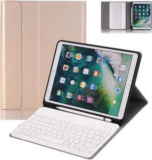 Werleo iPad Pro 10.5 Keyboard Case with Pencil Holder for iPad Pro 10.5 inch A1701 / A1709 Smart Stand PU Leather Case with Detachable Wireless Bluetooth Keyboard Auto Sleep Sleep Protective Cover
