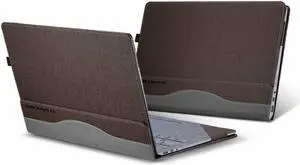 Werleo Compatible with Surface Laptop 2nd / 1st 13.5 inch Case PU Leather Folio Stand Protective Hard Shell Case Type Keyboard Cover Compatible 2018 New Microsoft Surface Laptop 2 Laptop 1 - 13.5"