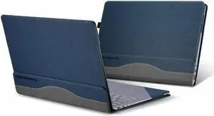 Werleo Compatible with Surface Laptop 2nd / 1st 13.5 inch Case PU Leather Folio Stand Protective Hard Shell Case Type Keyboard Cover Compatible 2018 New Microsoft Surface Laptop 2 Laptop 1 - 13.5"