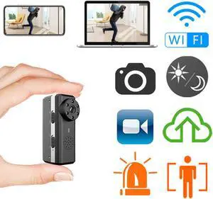 Smallest WiFi Camera WERLEO Indoor HD IP Wireless Smart Home Security Nanny Camera with Motion Detection Night Vision 2-Way Audio Cloud Storage Live Monitoring for iOS/ Andorid Mobile Phone Window PC