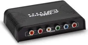 Werleo HDMI to Component 1080P (YPbPr) RGB + R/L Converter with Coaxial Audio Output + R/L Audio Support MacBook Nintendo Switch PS4 PS3 Blu-ray Player DVD Xbox Notebook etc