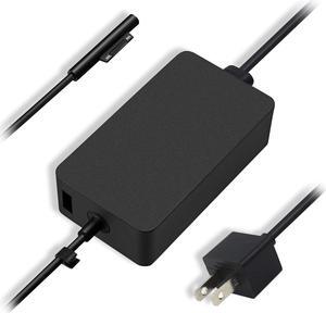 Werleo 15V 4A Surface 65W Charger for Surface Book Power Supply Laptop 2 Surface Pro 6 5 4 3 Go Surface Book 2 Microsoft 1706 Surface 65W Power Ac Adapter Cord with 5V USB Port and US Extension Cord