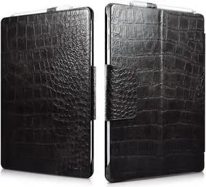 Surface Pro 6 Case New Surface Pro 2017 Leather Case Genuine Leather Magnetic Snap with Kickstand / Keyboard Cover & Pen Holder Folio Flip Case for Microsoft Surface Pro 4 / Pro 5 / Pro 6
