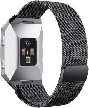 Werleo Compatible with Fitbit Ionic Bands Metal Stainless Steel Small & Large Strap Comfortable Adjustable Closure Wrist Sport Band Replacement for Fitbit Ionic Smart Watch