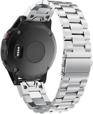 Werleo Fenix 5S Band Quick Release Easy Fit 20mm Solid Stainless Steel Metal Bands Compatible for Garmin Fenix 5S / 5S Plus / D2 Delta S Smartwatch