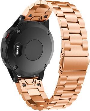 Werleo Fenix 5S Band Quick Release Easy Fit 20mm Solid Stainless Steel Metal Bands Compatible for Garmin Fenix 5S / 5S Plus / D2 Delta S Smartwatch