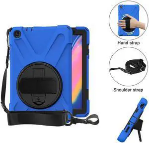 Werleo Heavy Duty Case Cover Compatible with Samsung Galaxy Tab A 8.0 2019 SM-P200 SM-P205 with Swivel Stand