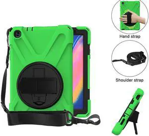 Werleo Heavy Duty Case Cover Compatible with Samsung Galaxy Tab A 8.0 2019 SM-P200 SM-P205 with Swivel Stand