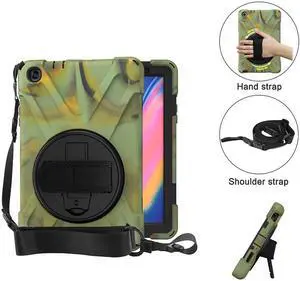 Werleo Heavy Duty Case Cover Compatible with Samsung Galaxy Tab A 8.0 2019 SM-P200 SM-P205 with Swivel Stand
