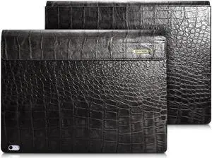 WERLEO Surface Book Case Surface Book 2 Leather Protecive Case Crocodile Series Genuine Leather Detachable Folio Cover for 13.5 Inch Microsoft Surface Book 1 / 2  (Intel Core i5 ONLY)