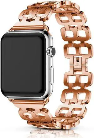 WERLEO Compatible Apple Watch Band 40mm / 38mm - 44mm / 42mm for Men Women Replacement Stainless Steel Link Band Replacement for Apple Watch Series 4 3 2 1