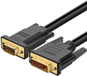 6FT Active DVI to VGA Cable DVI 24+1 DVI-D M to VGA Male With Chip Active Adapter Converter Cable for PC DVD Monitor HDTV