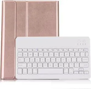 Wireless Keyboard Case for Samsung Galaxy Tab S6 10.5 Inch SM-T860 Wi-Fi / SM-T865 LTE 2019 Premium PU Leather Stand Cover with Removable Wireless Keyboard