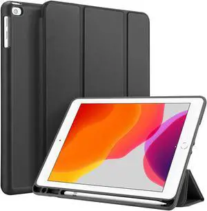 iPad 10.2 2019 Case Slim Smart Case Cover for iPad 7th Generation 10.2 inch 2019 with Built-in Apple Pencil Holder Auto Sleep Wake Lightweight Smart Stand Soft TPU Protective Back Cover