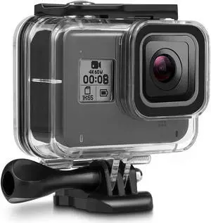Werleo 60M Waterproof Case for GoPro Hero 8 Black Underwater Waterproof Protective Housing Case for GoPro Action Camera with Quick Release Mount and Thumbscrew