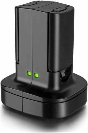 Charger and Battery Pack Power Kit for xBox 360 / Xbox 360 Slim Dual Remote Controller Fast Charging Docking Station with 2 Replacement Batteries compatible with Xbox 360 Wireless Controller