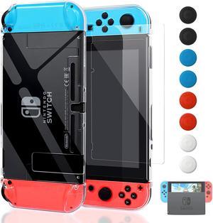 Dockable Case for Nintendo Switch Protective Accessories Cover Case for Nintendo Switch and Nintendo Switch Joy-Con Controller with a Tempered Glass Screen Protector