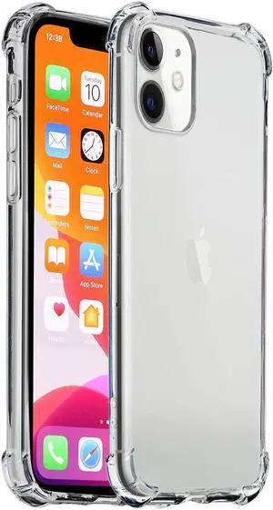 iPhone 11 Case | TPU Crystal Clear Case | Anti-Scratch & Reinforced Corners Cover | Thin Soft Slim Hard PC | Shock Absorption| Protective Hard Cover For Designed for iPhone 11 6.1 Inch
