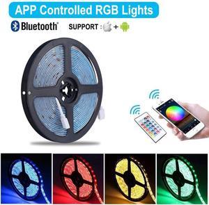 Bluetooth LED Strip Lights 5050 10M (2 x 5M) 300 LED Stripes Lights Smart Phone Controlled Waterproof RGB LED Band Light for Home & Outdoor Decoration